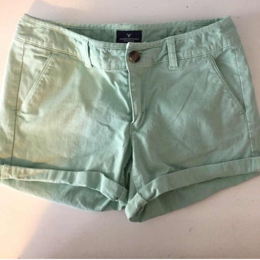 American eagle midi stretch shorts